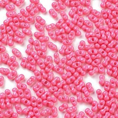 Baking Paint Glass Seed Beads SEED-A033-05L-1