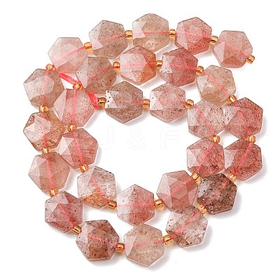 Natural Strawberry Quartz Beads Strands G-H344-A04-01-1