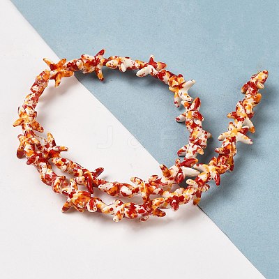 Synthetic Turquoise Dyed Beads Strands X-G-P507-04C-1