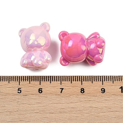 Opaque UV Plating Acrylic Beads PACR-P005-07-1