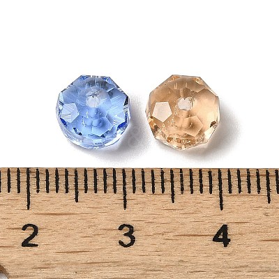 Transparent K9 Glass Beads GLAA-E048-01-1