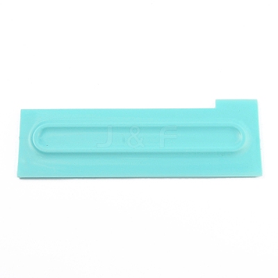 Plastic Baking Edge Dough Scraper and Cutter Pastry Spatulas LS-AJEW-P077-09-1