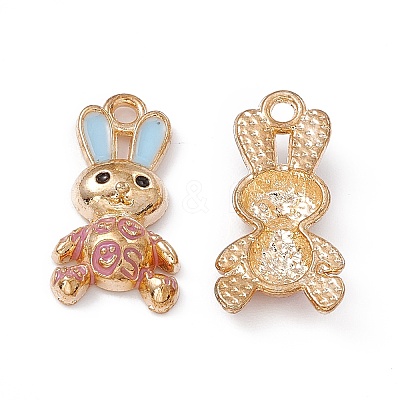 Alloy Enamel Pendants ENAM-C006-06G-01-1