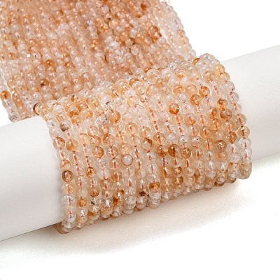 Heated Natural Citrine Bead Strands X-G-P466-01E-01-1