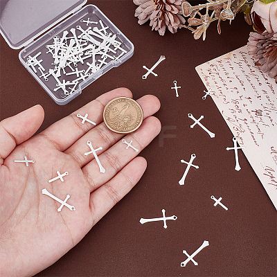 60Pcs 3 Styles Brass Pendants KK-HY0003-88S-1