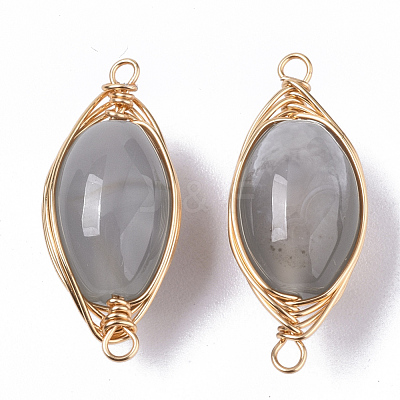 Natural Agate Links Connectors G-N326-18-1