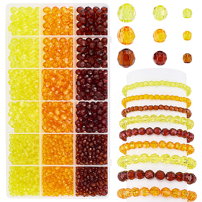 1590Pcs Transparent Acrylic Beads TACR-PH0001-90C-1