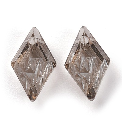 Embossed Glass Rhinestone Pendants GLAA-J101-04A-001SA-1