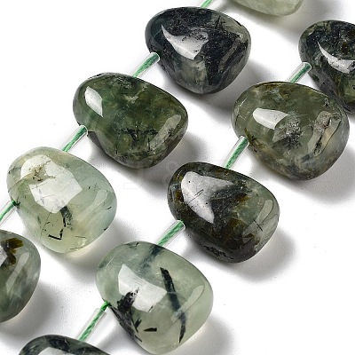Natural Prehnite Beads Strands G-P528-E13-01-1