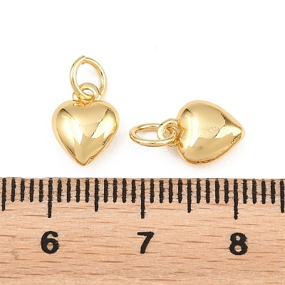 Valentine's Day Brass Charms KK-H292-57C-G-1