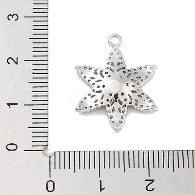 Brass Pave Clear Cubic Zirconia Pendants LS-KK-Z061-09P-02-1