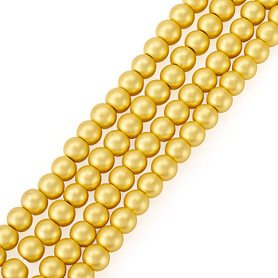 150Pcs 2 Strands Electroplate Glass Beads Strands EGLA-TA0013-57A-1