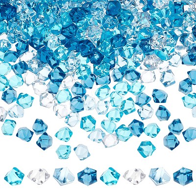 800Pcs 4 Colors Plastic Ice Block AJEW-PH0007-41-1