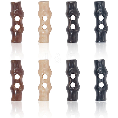 16Pcs 4 Colors Resin Buttons FIND-GF0008-25-1