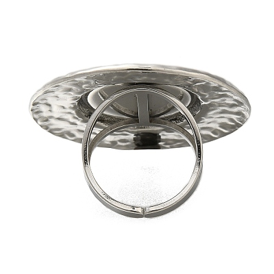 Anti-Tarnish 304 Stainless Steel Ring Components STAS-U031-01P-1