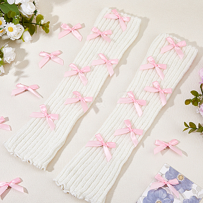 Bowknot Polyester Brooches LS-JEWB-WH0028-68B-1