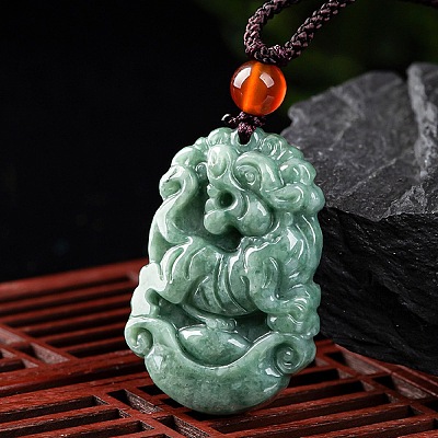 Natural Jadeite Pendant Necklaces G-H306-05-03-1