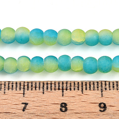 Crackle Glass Beads Strands GLAA-N009-4mm-10-1