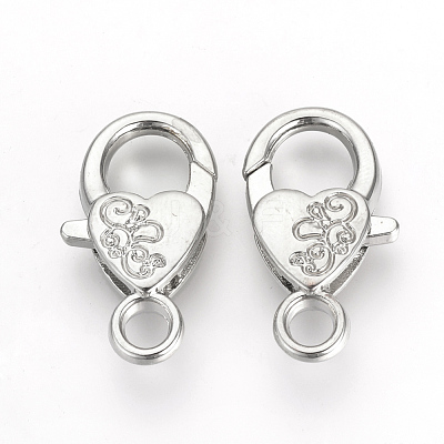 Alloy Lobster Claw Clasps X-PALLOY-R070-11P-1