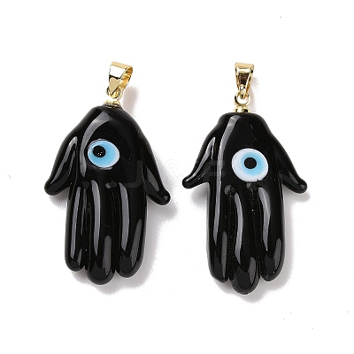 Handmade Lampwork Pendants LAMP-P057-02G-02-1