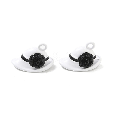Spray Paint Alloy Pendants ENAM-K076-34B-1