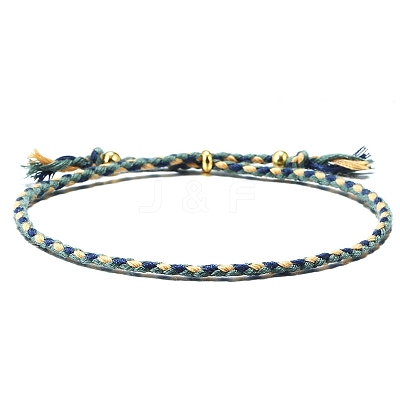 Cotton Cord Braided Adjustable Bracelets PW-WG12604-01-1