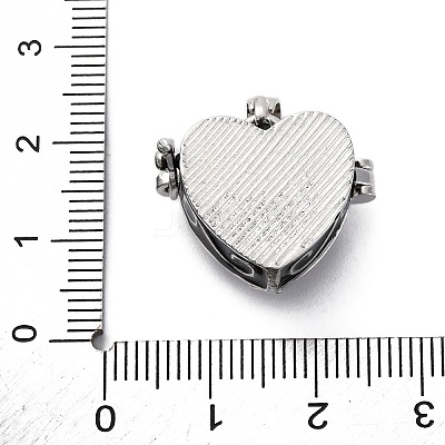 Brass Enamel Locket Pendants KK-F894-15P-03-1
