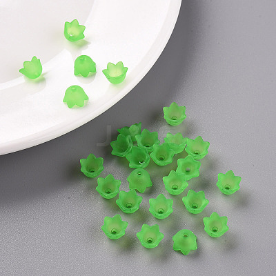Transparent Acrylic Beads Caps X-PL543-9-1