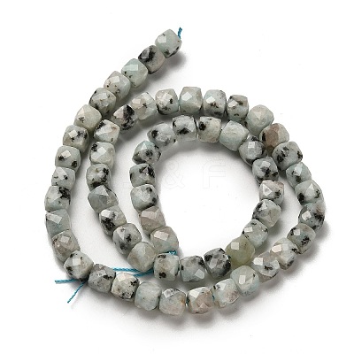 Natural Sesame Jasper Beads Strands G-H078-C24-01-1