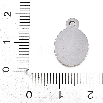 304 Stainless Steel Pendant Cabochon Settings STAS-D264-08D-P-1