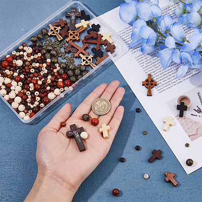 DIY Cross Jewelry Making Findings Kits DIY-DC0002-93-1