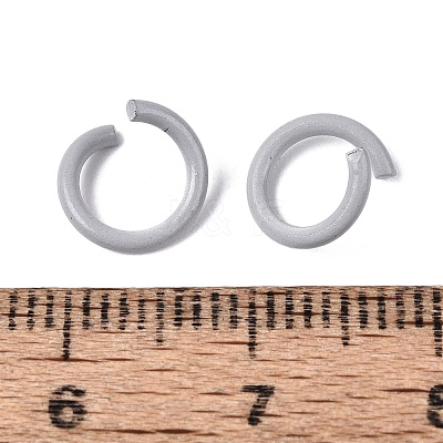 Spray Painted Iron Open Jump Rings IFIN-T017-04B-29-1