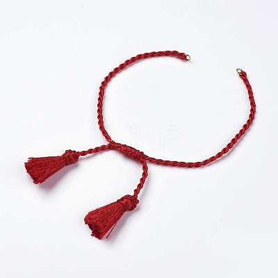 Polyester DIY Braided Bracelet Making MAK-K018-A09-1