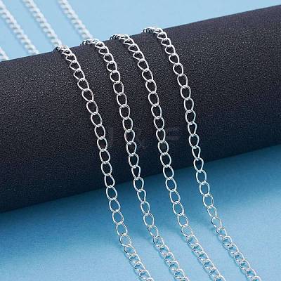 Brass Twisted Chains X-CHC-Q001-5x4mm-S-1