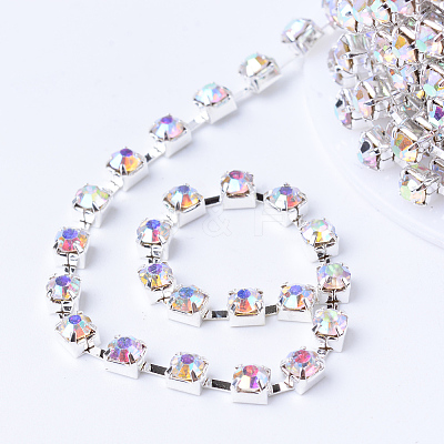 Iron Rhinestone Strass Chains CHC-T002-SS8-02S-1-1