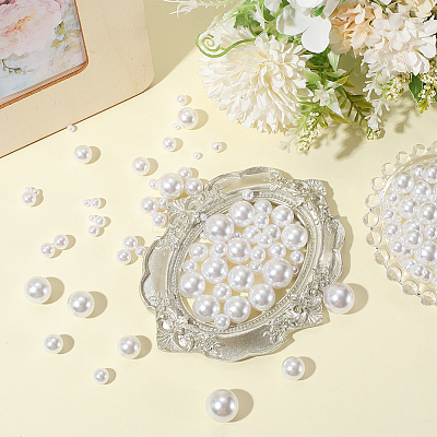 1470Pcs 7 Styles Imitation Pearl Acrylic Beads OACR-LT0001-02-1