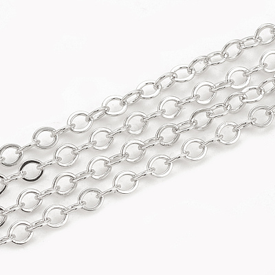 Brass Cable Chains X-CHC-S003-08P-1