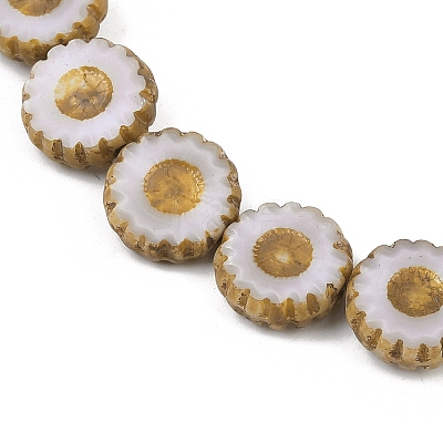 Czech Pressed Glass Beads GLAA-I061-21-1