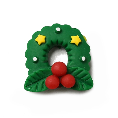 Christmas Theme Opaque Resin Cabochons RESI-C023-01O-1