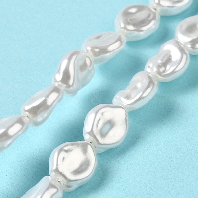 ABS Plastic Imitation Pearl Beads Strands KY-F021-02-1-1