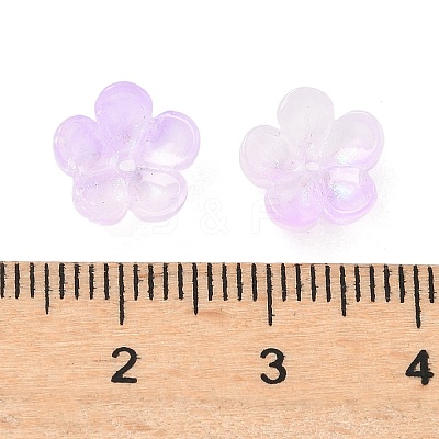 Dyed & Heated Glass Bead Caps GLAA-C042-01B-1