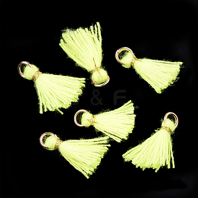 Polycotton(Polyester Cotton) Tassel Pendant Decorations X-FIND-S281-36-1