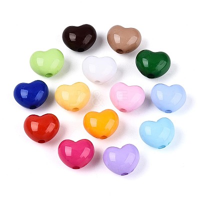Opaque Acrylic Beads SACR-N019-04-1