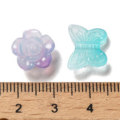 Imitation Jelly Acrylic Beads X-OACR-H039-02B-1