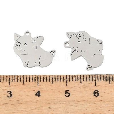 201 Stainless Steel Pendants STAS-Z195-02P-06-1