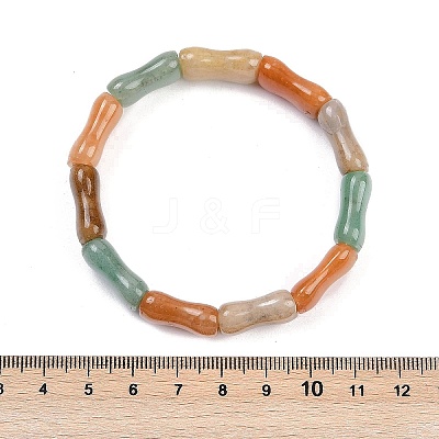 Natural Mixed Gemstone Beaded Stretch Bracelets for Women Men BJEW-M049-12-1