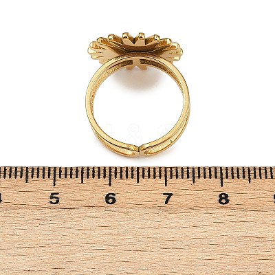 Stainless Steel Cuff Ring Findings PW-WG67428-11-1