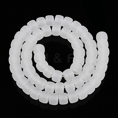 Imitation Jade Glass Beads Strands GLAA-N002-8mm-01-1