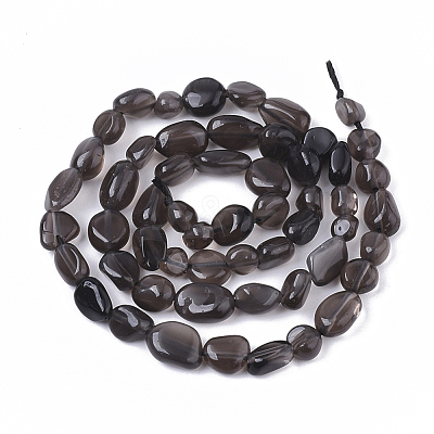 Natural Obsidian Beads Strands G-S363-038A-1