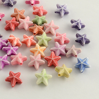 Craft Style Acrylic Beads MACR-Q153-M028-1